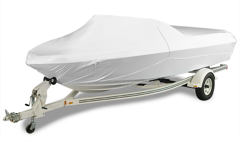 A boat & marine equipment cover custom fit for your boat made with 3-10 mil original