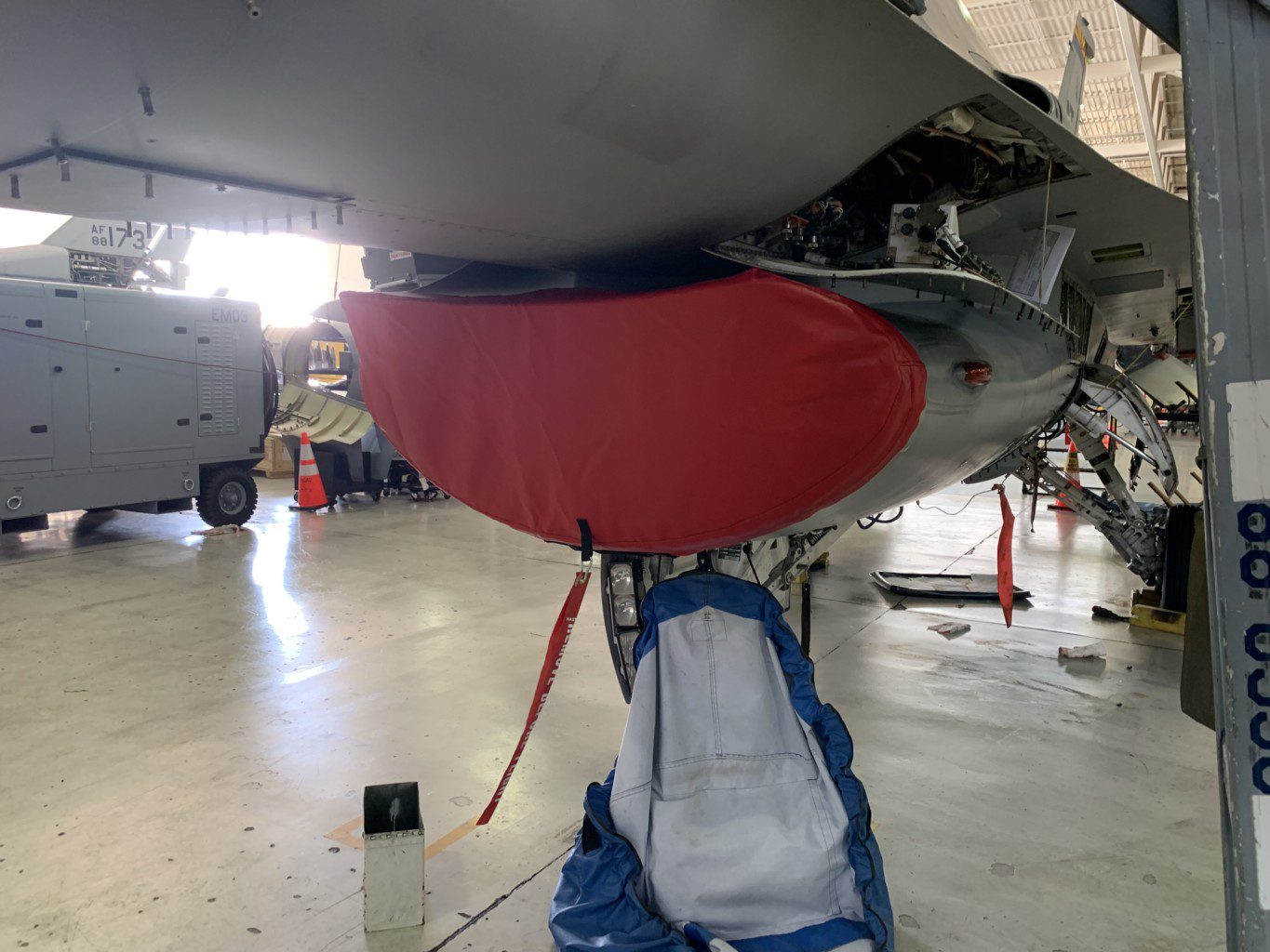 F16 Fighter Aircraft NSI “Smallmouth” Intake Cover