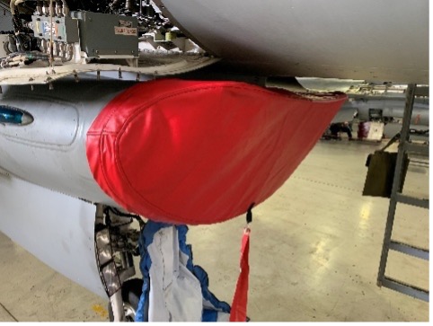 F-16 Fighter Aircraft NSI “Smallmouth” Intake Cover