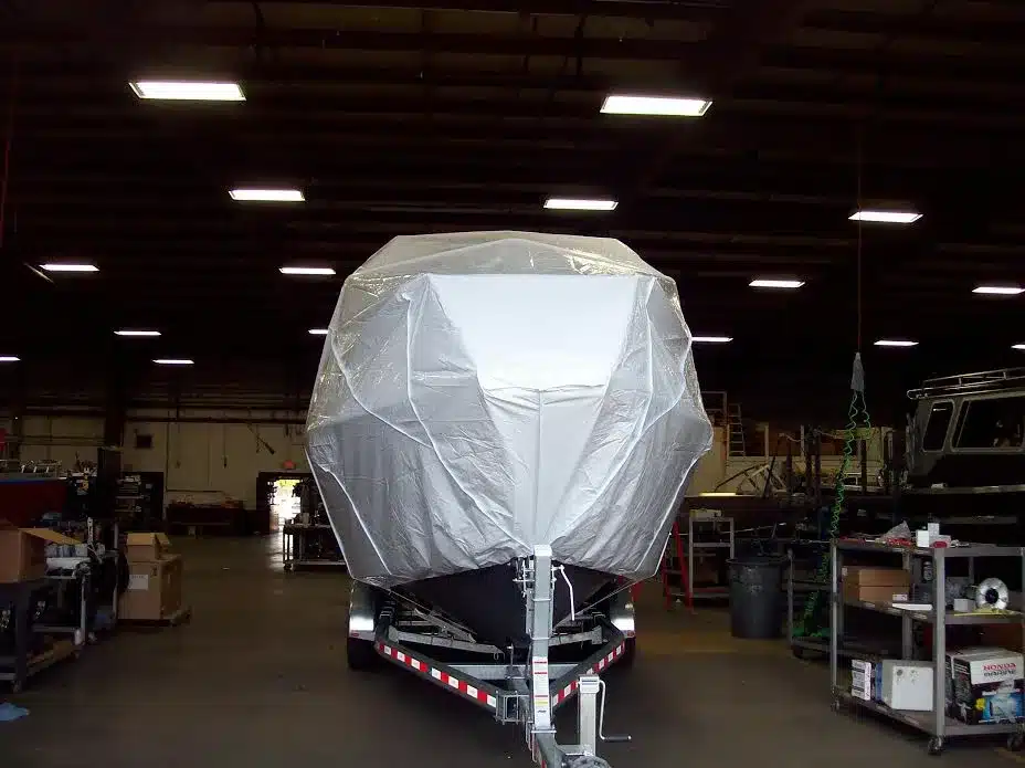 Transhield Boat Cover Evenly Centered
