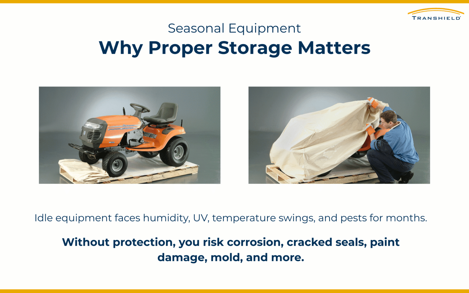 Why Proper Storage Matters for Seasonal Equipment Infographic