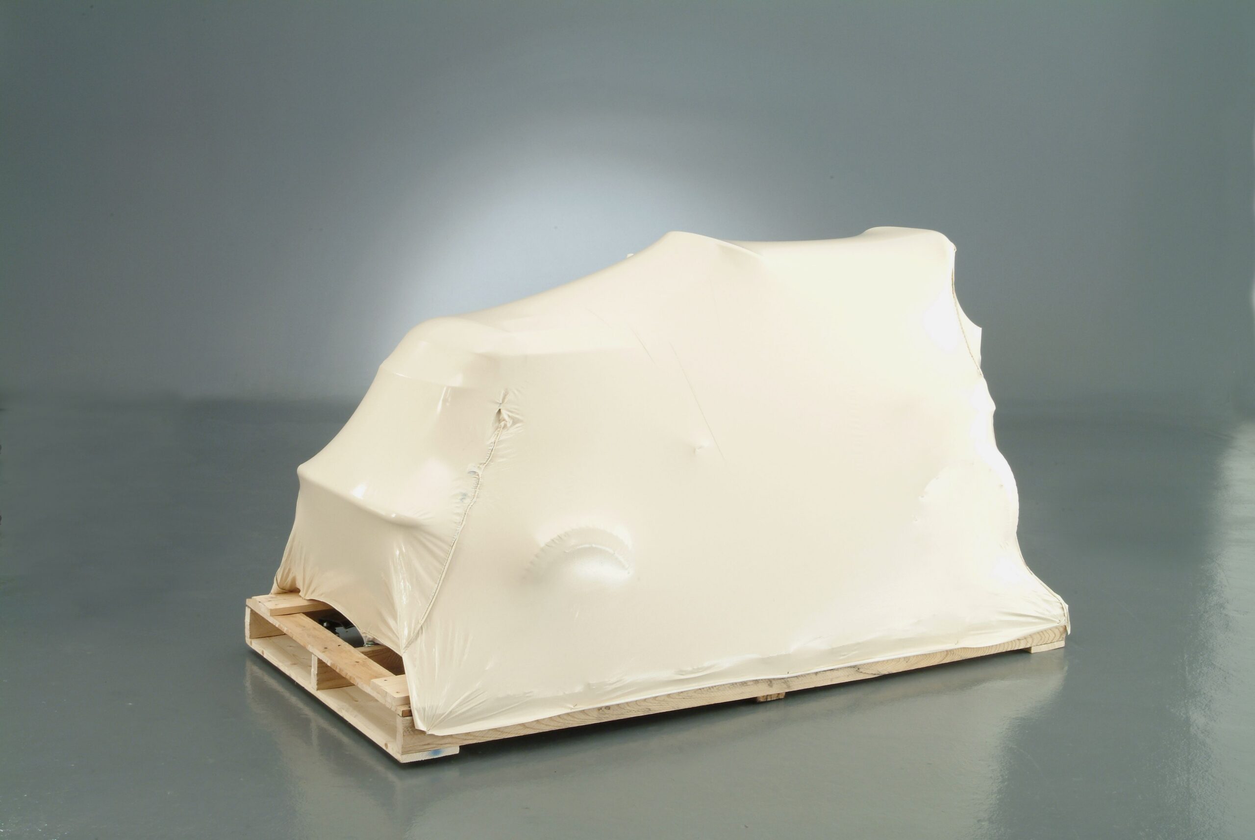 Tractor Covered on a Pallet