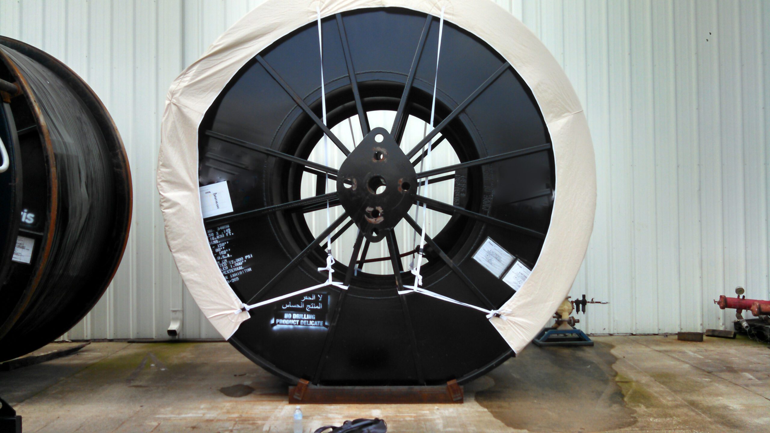 Round Construction Equipment Covered