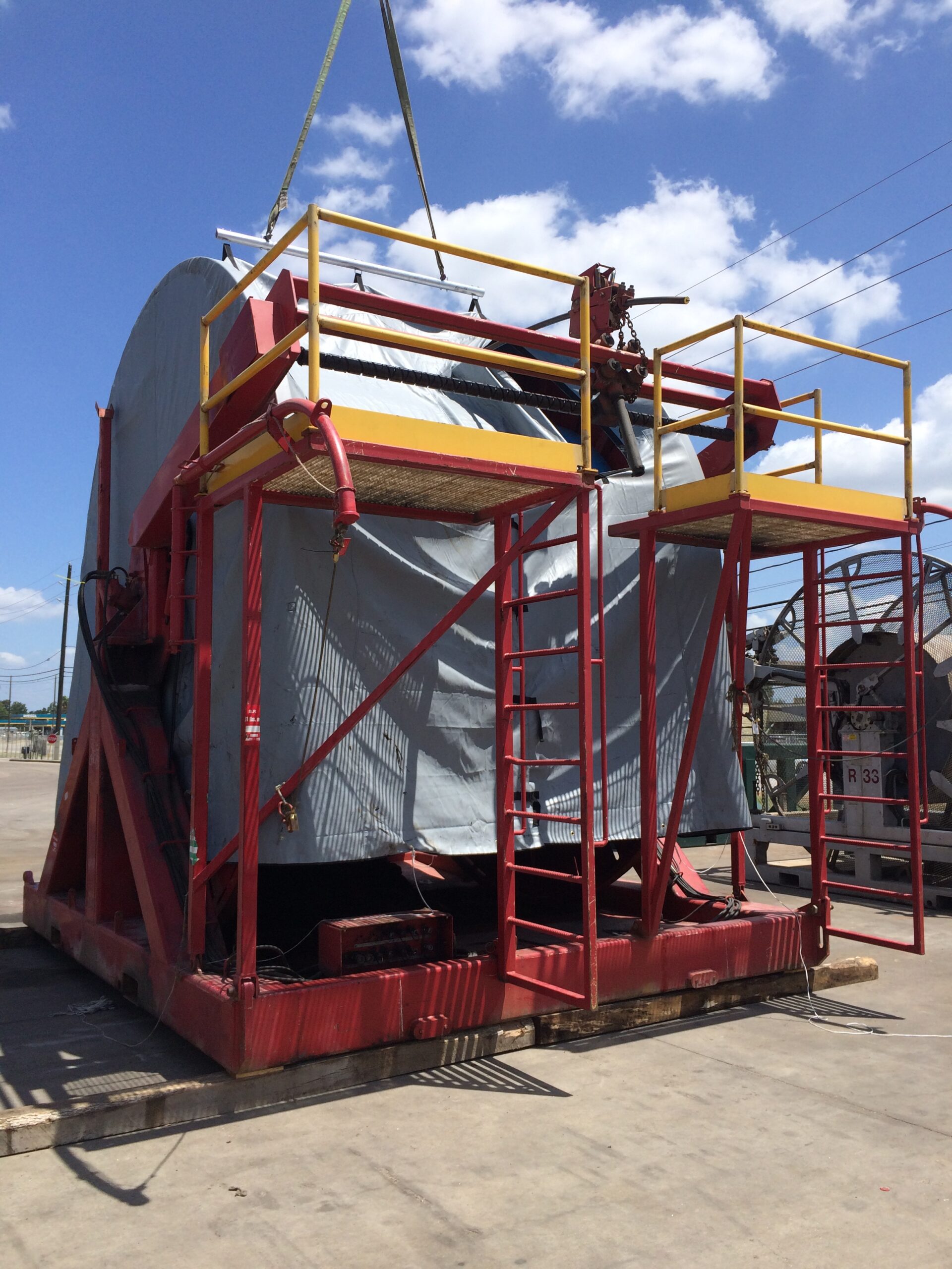 Large construction equipment Covered