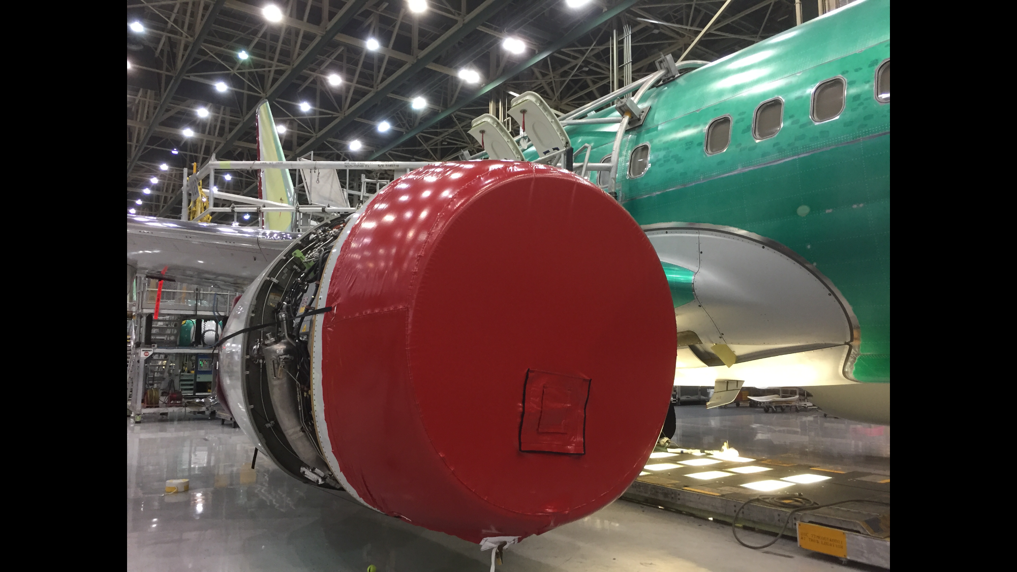 Heat Shrinked Airplane Cover