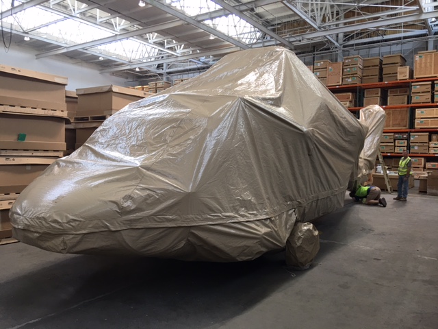 Front of a Covered Black Hawk