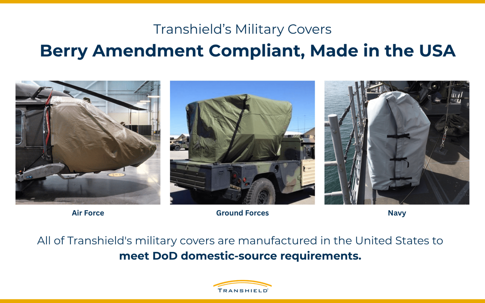 Transhield's Berry Amendment Compliance Infographic