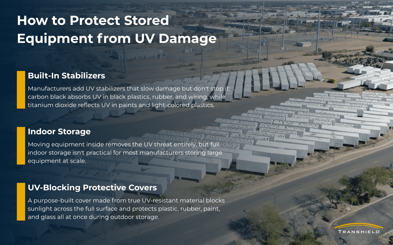 How to Protect Stored Equipment from UV Damage Infographic