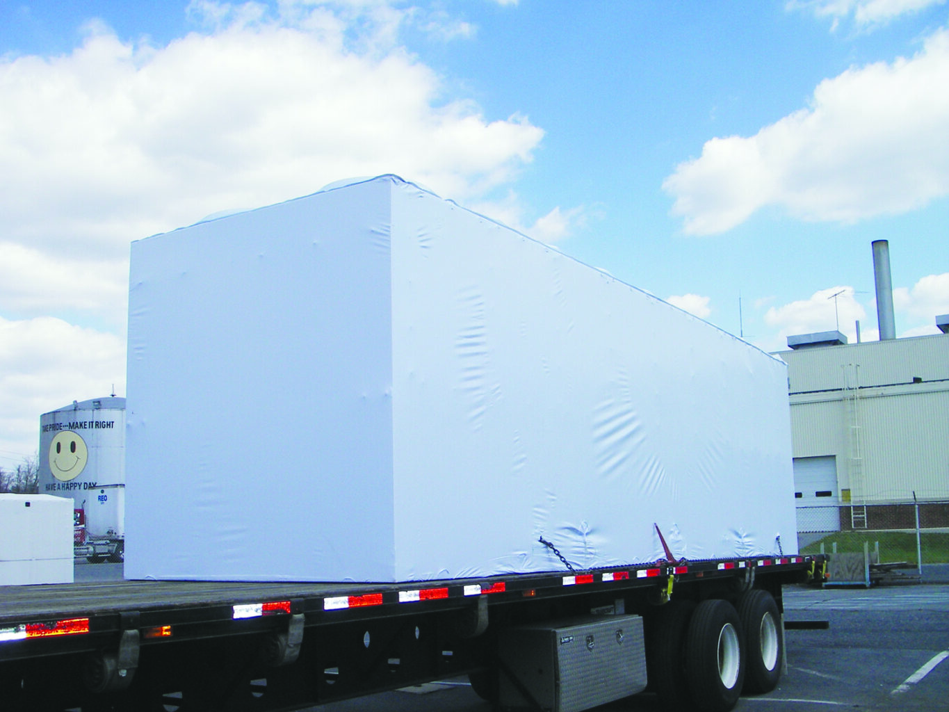 Semi Truck Trailer With Cover