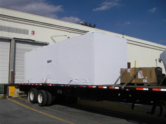 Back of Semi truck with Cover
