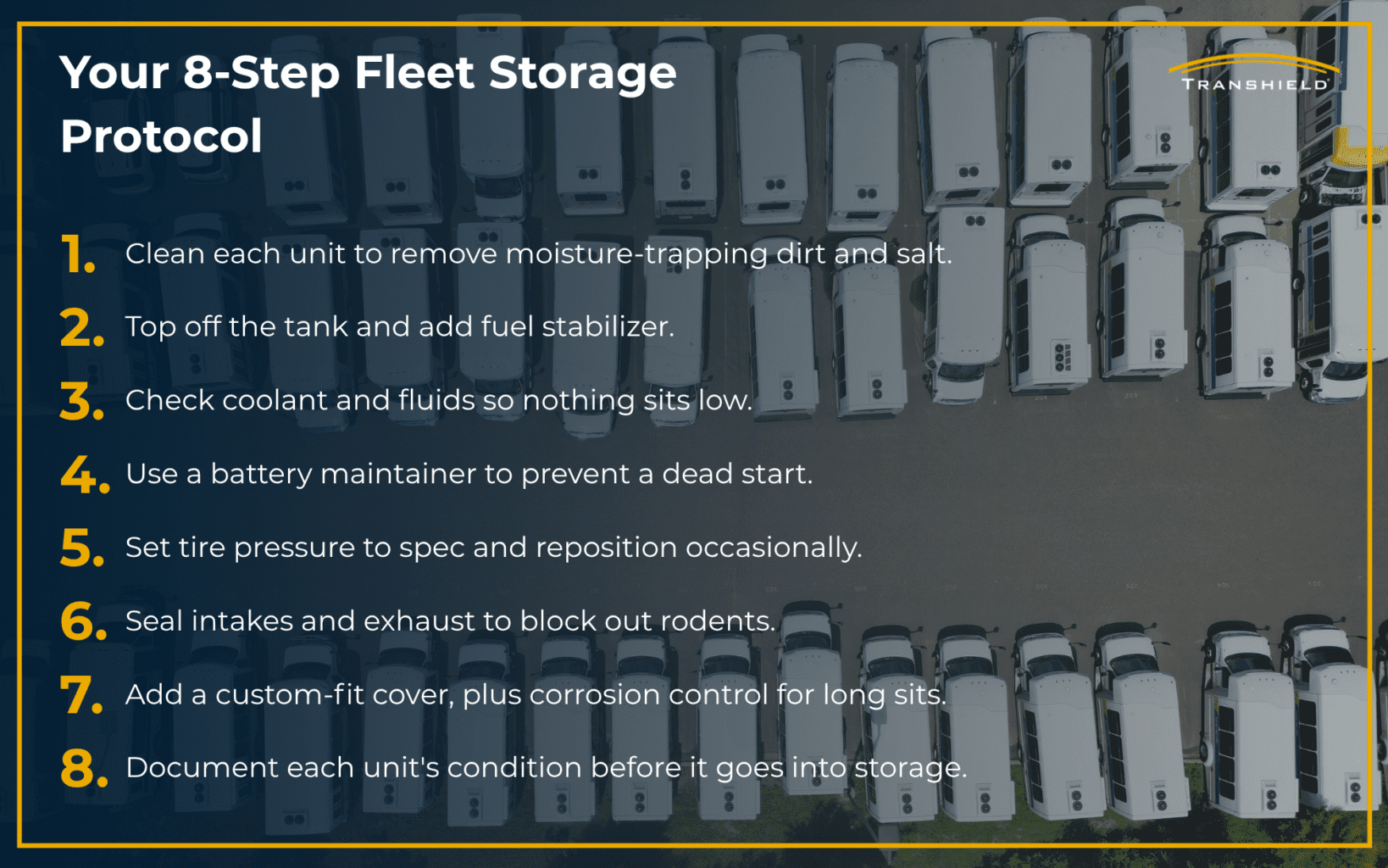 Your 8-Step Fleet Storage Protocol Infographic