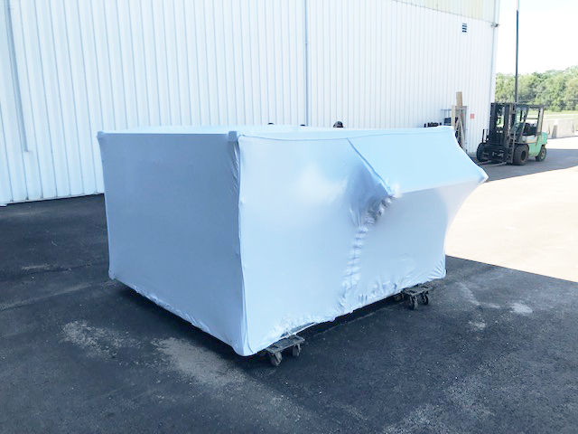 outside square equipment with cover